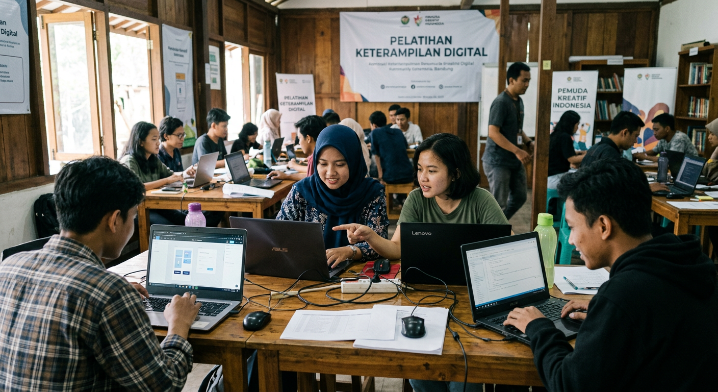 LIVEDRAWSGP 3D Gelar Workshop Literasi Digital untuk Pemuda