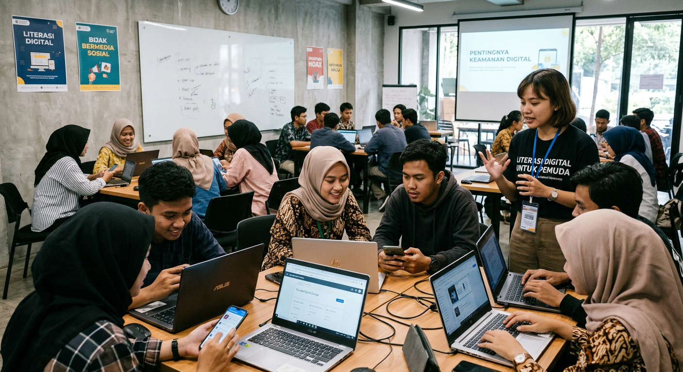 Workshop Literasi Digital Pemuda - kegiatan LIVEDRAWSGP 3D